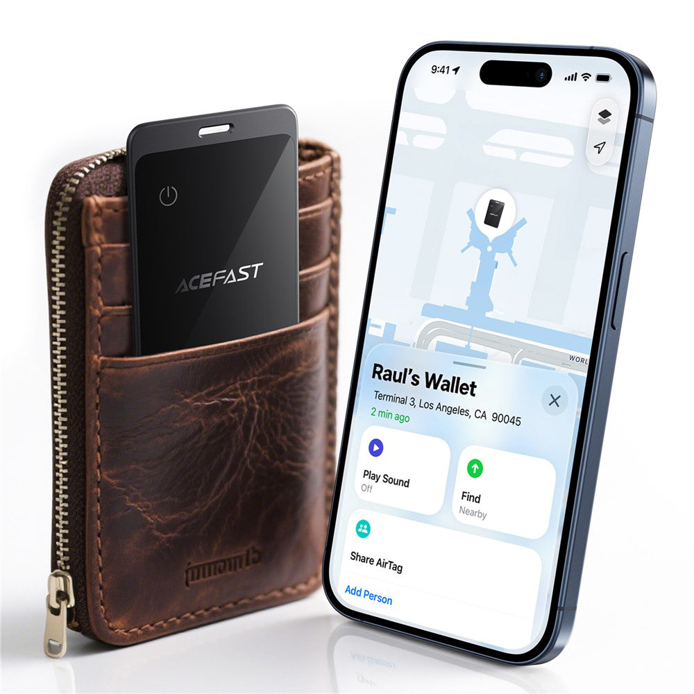 Acefast SmartTag S3 za iOS seriju, siva