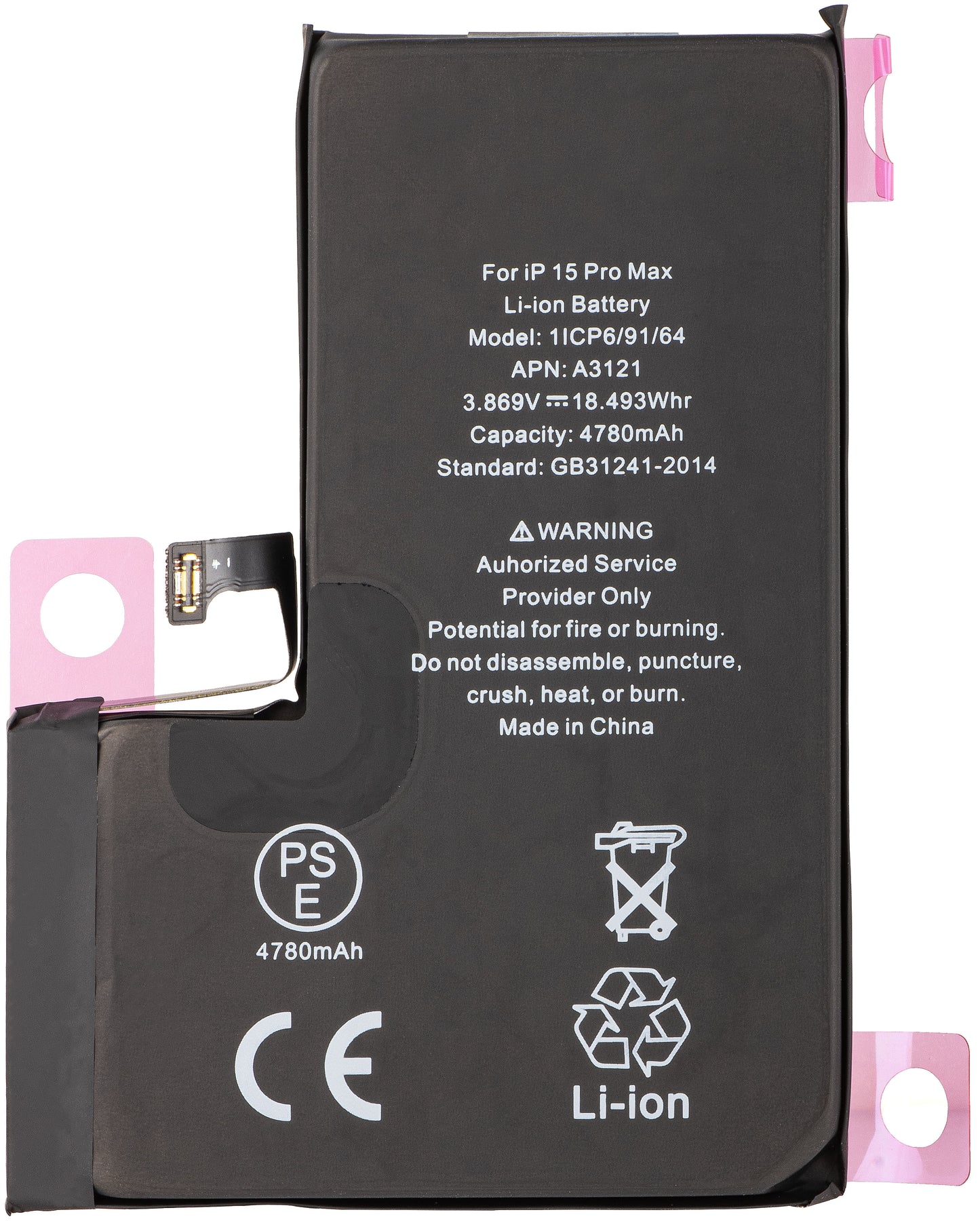 Baterija Apple iPhone 15 Pro Max, Diagnostic High Capacity