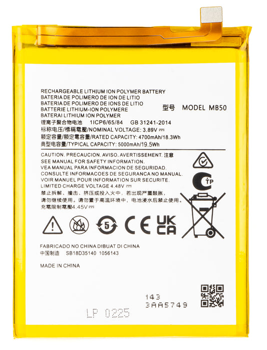 Baterija za Motorola Moto G200 5G, MB50