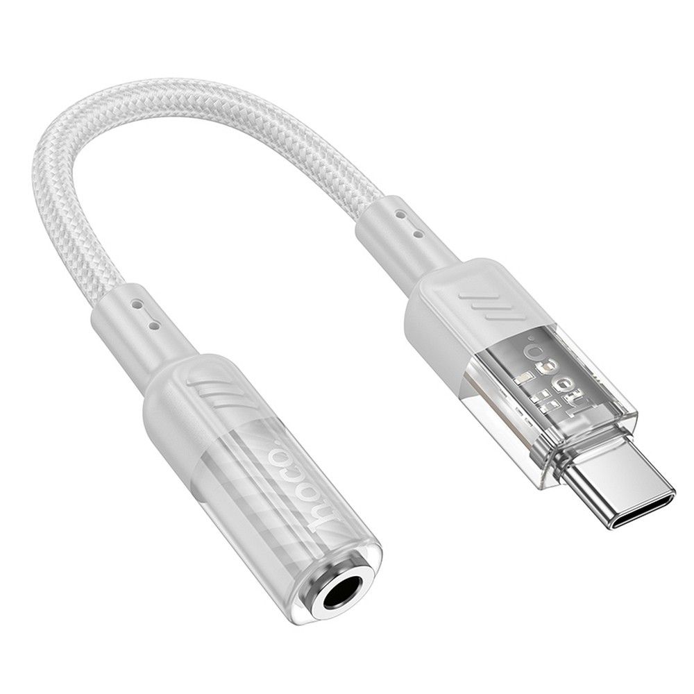 Audio adapter USB-C - 3.5mm HOCO LS37, Sivi