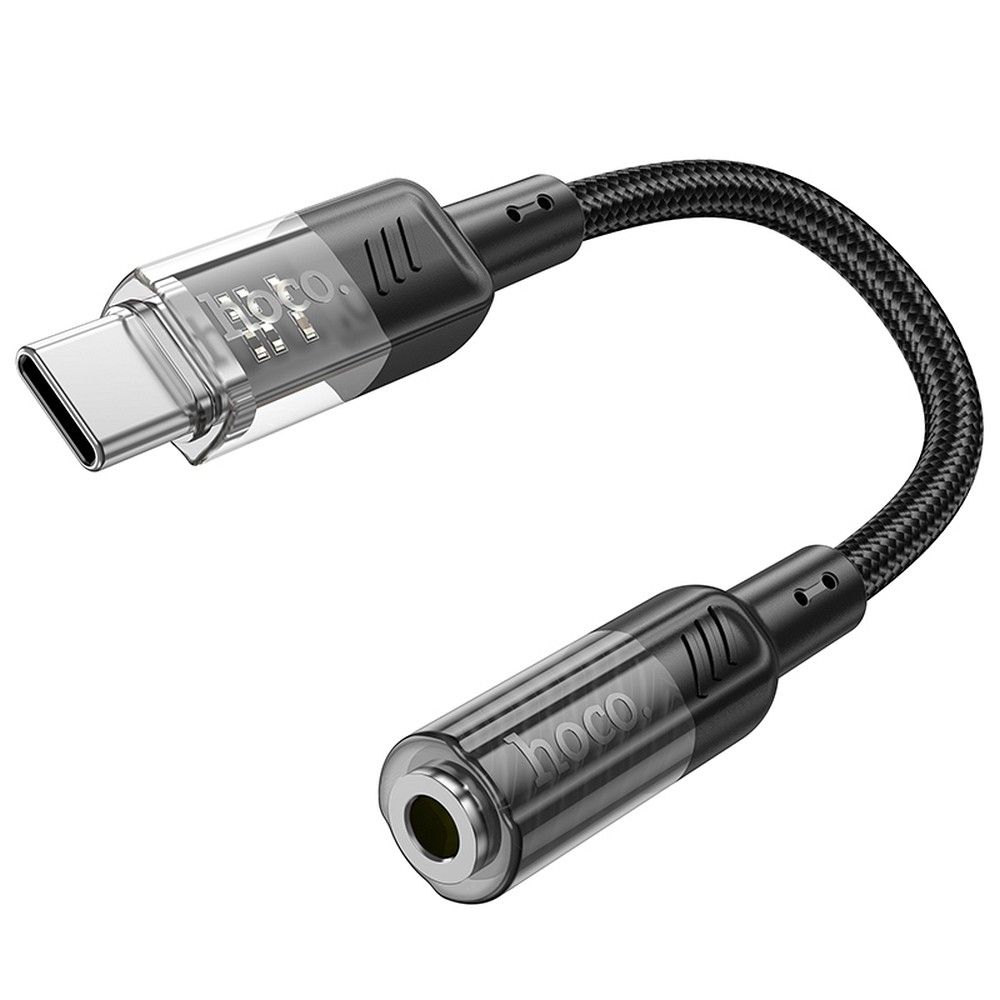 Audio Adapter USB-C - 3.5mm HOCO LS37, Crni