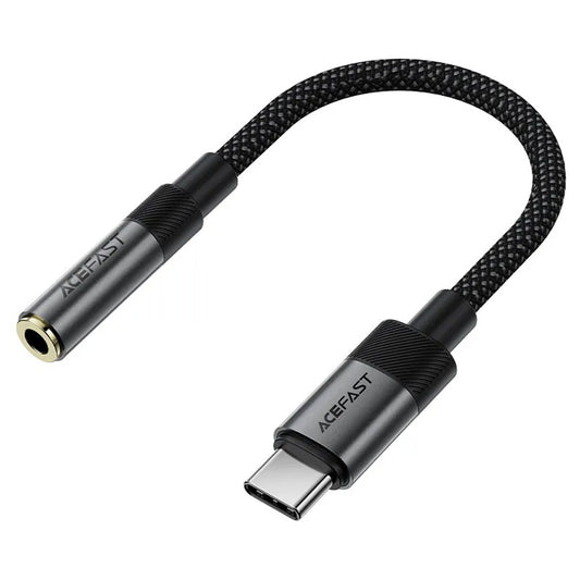 Audio adapter USB-C - 3.5mm Acefast J12, Crni