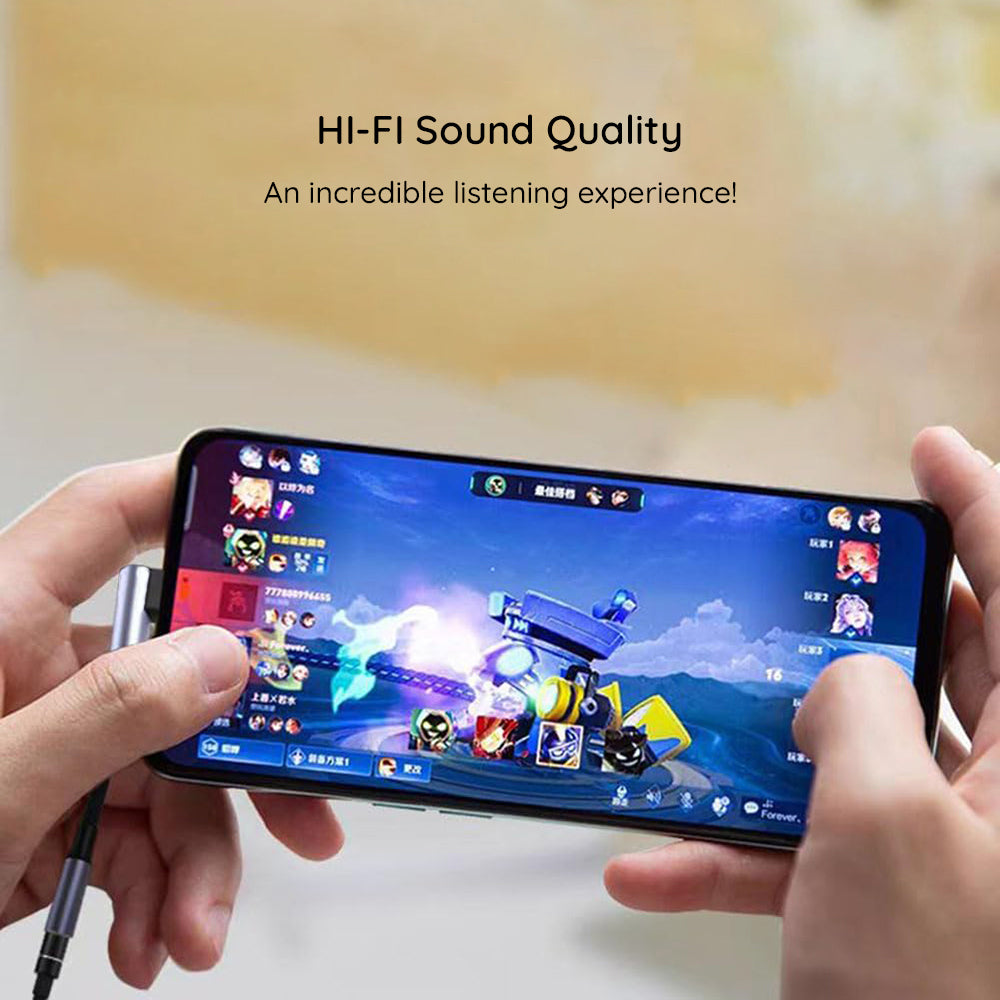 Audio adapter USB-C - 3.5mm Techsuit AC7 MusicDox, Sivi
