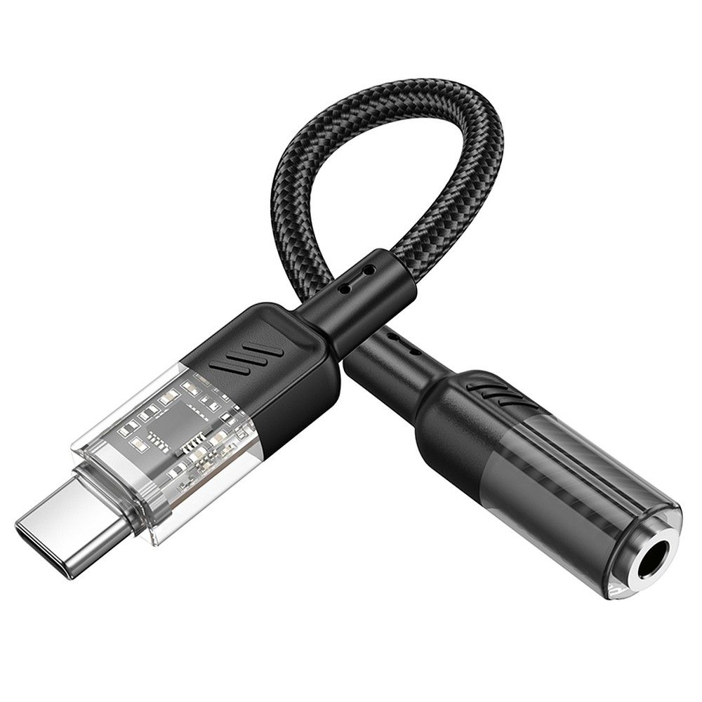 Audio Adapter USB-C - 3.5mm HOCO LS37, Crni