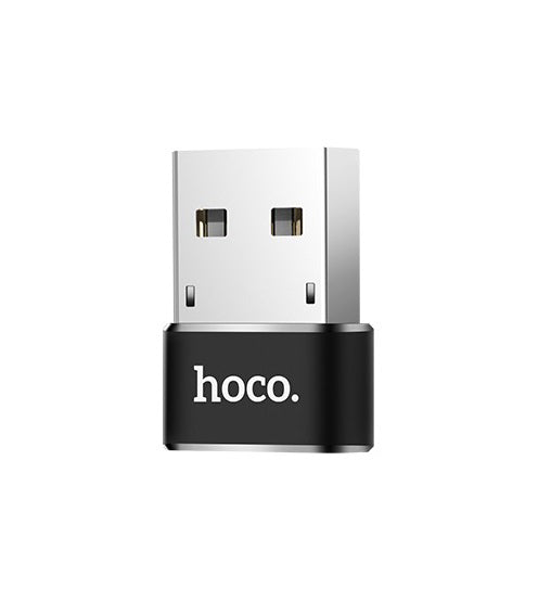 USB-C - USB-A adapter za prijenos podataka i punjenje HOCO UA6, Crna