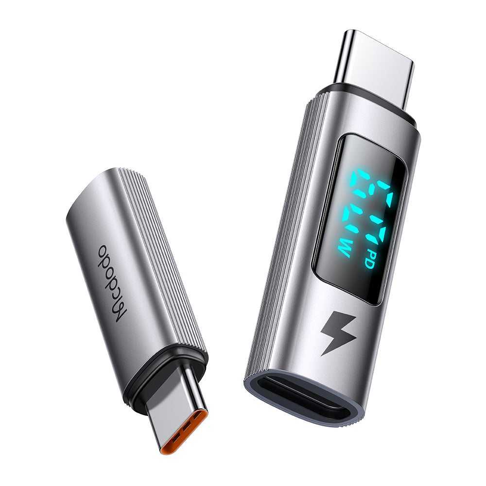 Adapter za podatke i punjenje Lightning - USB-C McDodo OT-5990 Wales Display, Crni