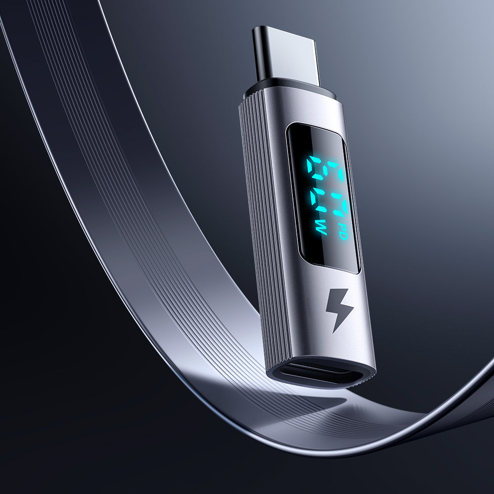Adapter za podatke i punjenje Lightning - USB-C McDodo OT-5990 Wales Display, Crni