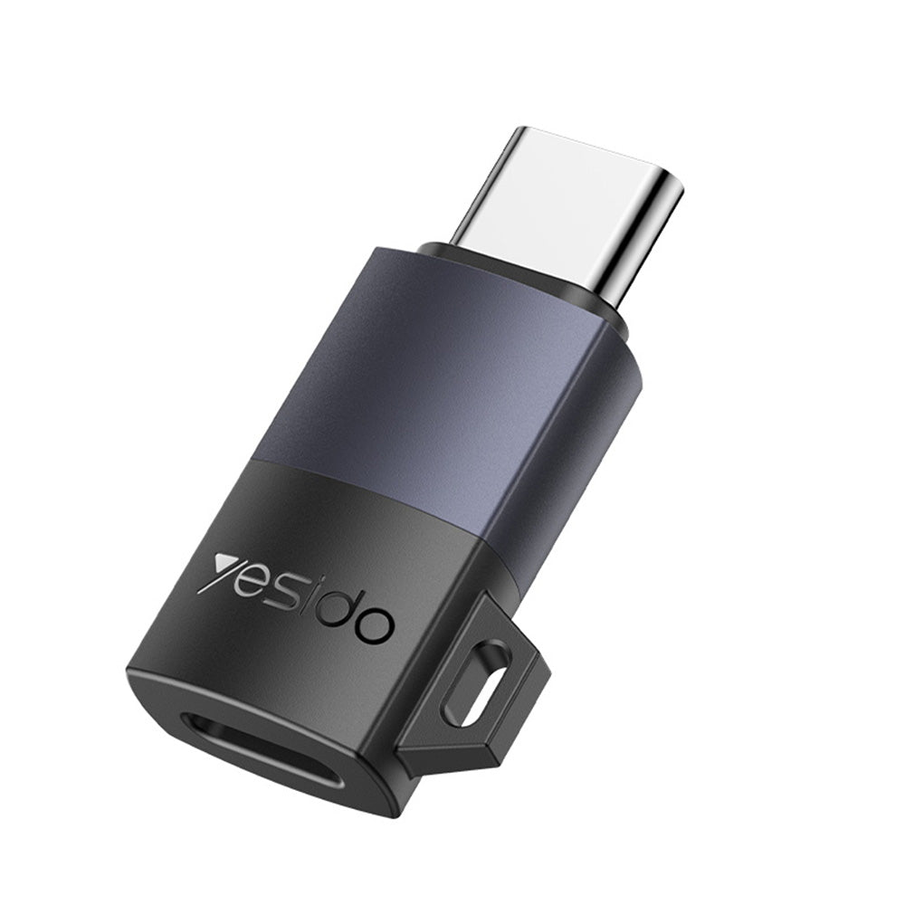 Adapter za podatke i punjenje Lightning - USB-C Yesido GS28, Sivi