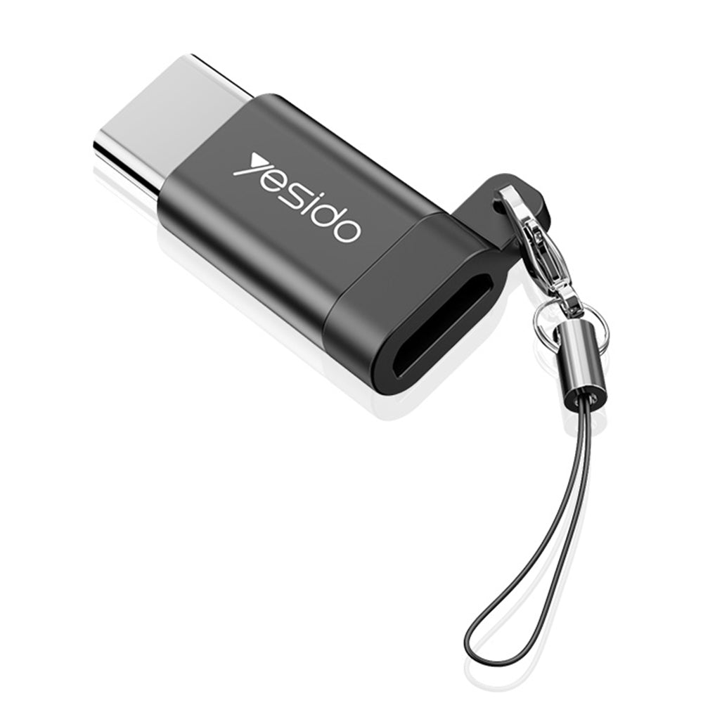Adaptor za podatke i punjenje microUSB - USB-C Yesido GS04, Crni