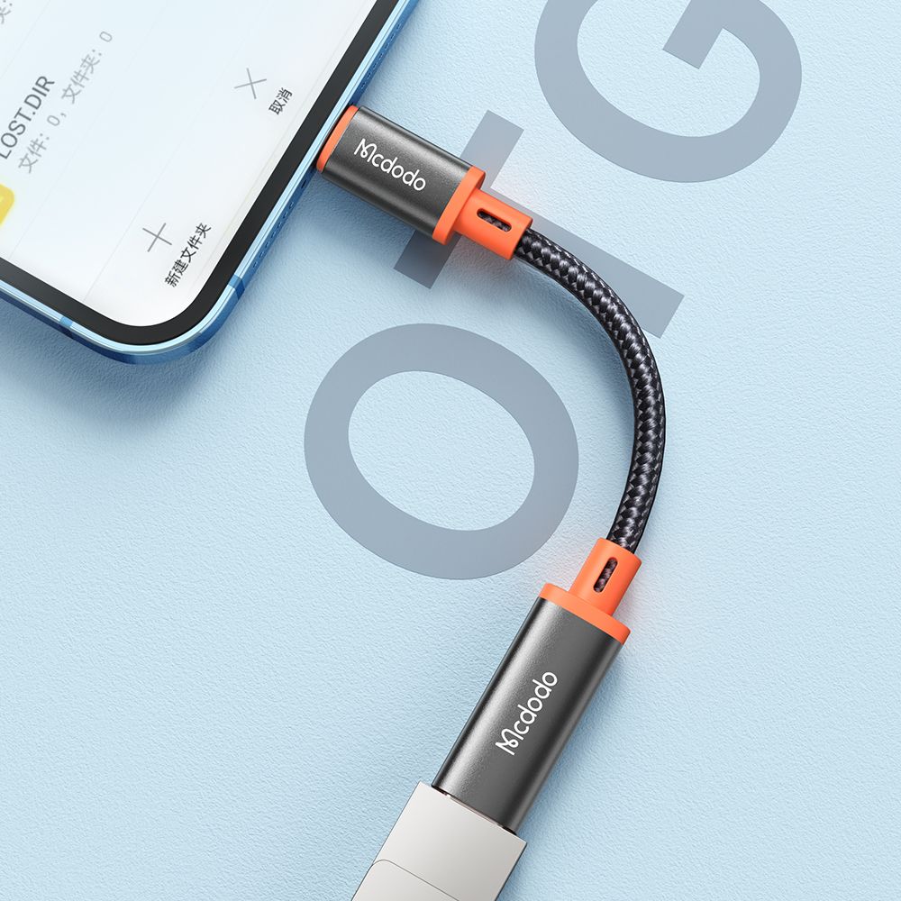 Adapter za podatke i punjenje USB-C - Lightning McDodo CA-1440, Crni