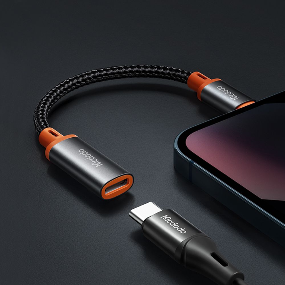 Adapter za podatke i punjenje USB-C - Lightning McDodo CA-1440, Crni