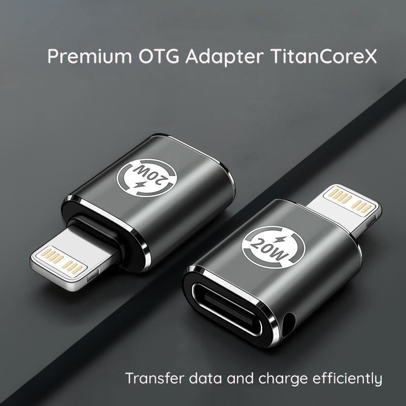 Adapter za podatke i punjenje USB-C - Lightning Techsuit A11 TitanCoreX, Sivi