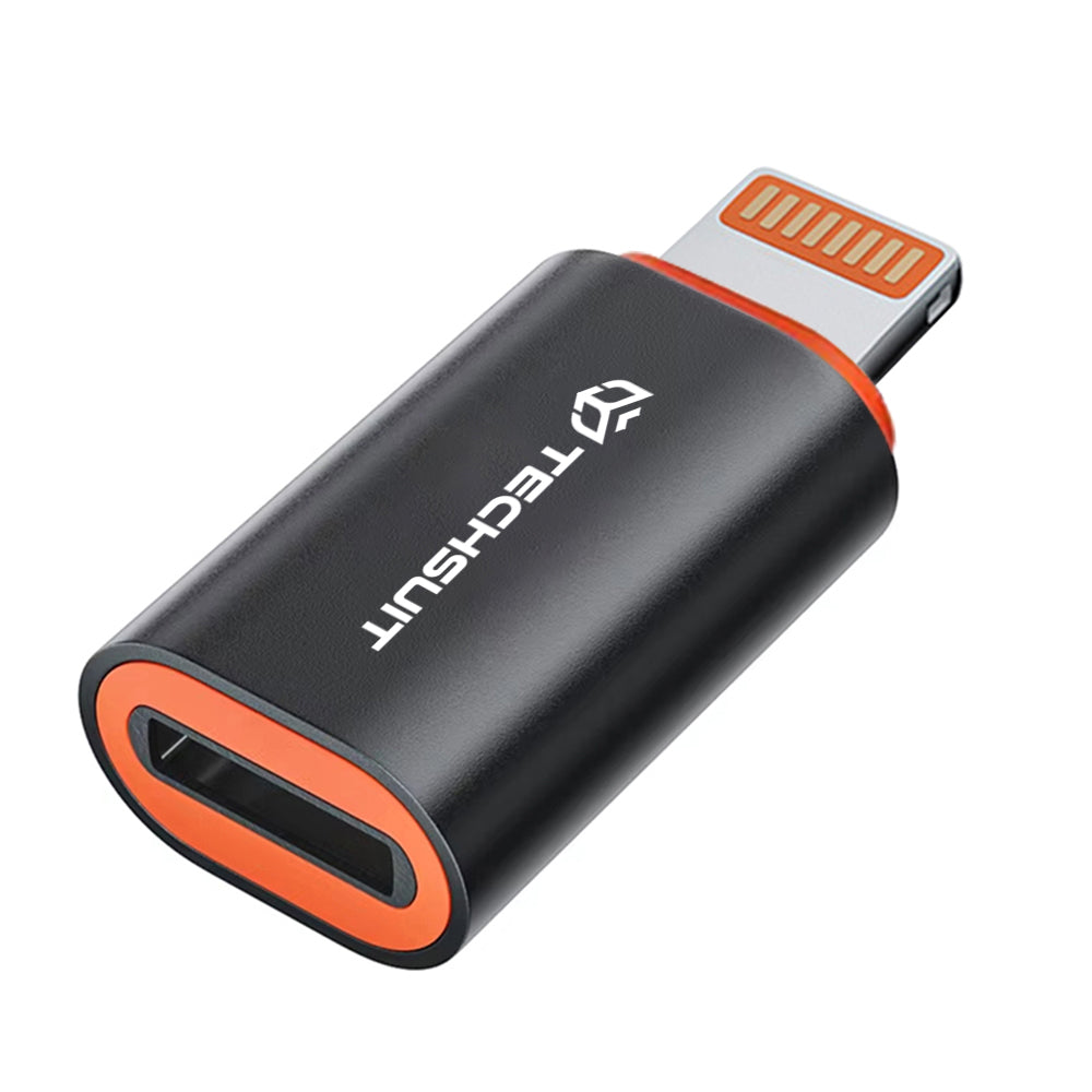 Adapter za podatke i punjenje USB-C - Lightning Techsuit A3 HyperPort, Crno Narančasta