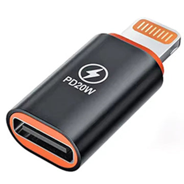 Adapter za podatke i punjenje USB-C - Lightning Techsuit A3 HyperPort, Crno Narančasta
