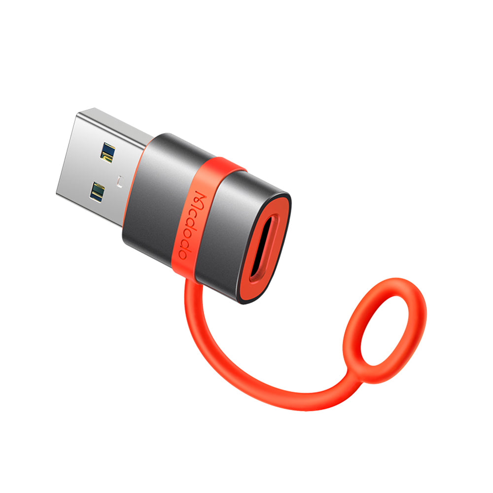 Adapter za podatke i punjenje USB-C - USB-A McDodo OT-3800, Sivi