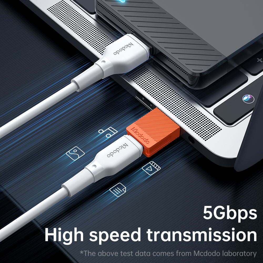 Adapter za podatke i punjenje USB-C - USB-A McDodo OT-6550, Narančasta