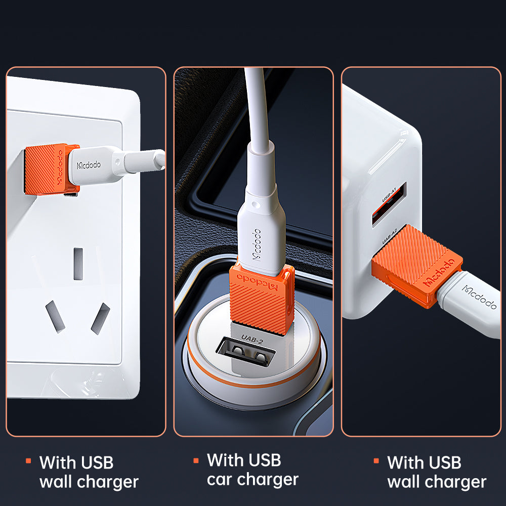 Adapter za podatke i punjenje USB-C - USB-A McDodo OT-6550, Narančasta
