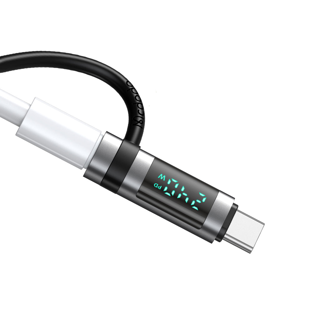 Adapter za podatke i punjenje USB-C - USB-C McDodo OT-2620 Pigeon Display, Crni
