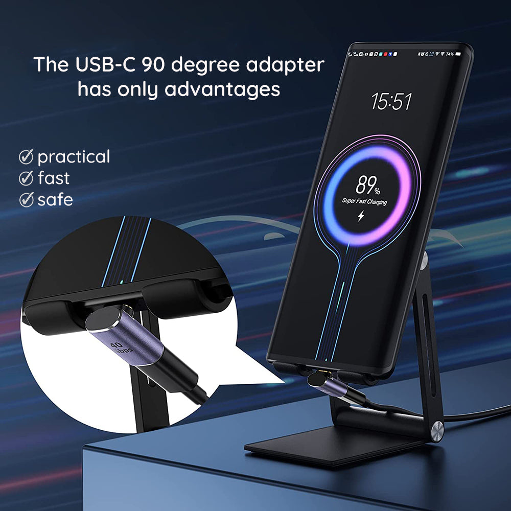 Adapter za podatke i punjenje USB-C - USB-C Techsuit A12 TitanCoreX, Sivi