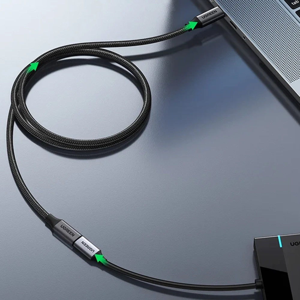 Produžni kabel USB-C UGREEN US372 (45191), 1m, Crni