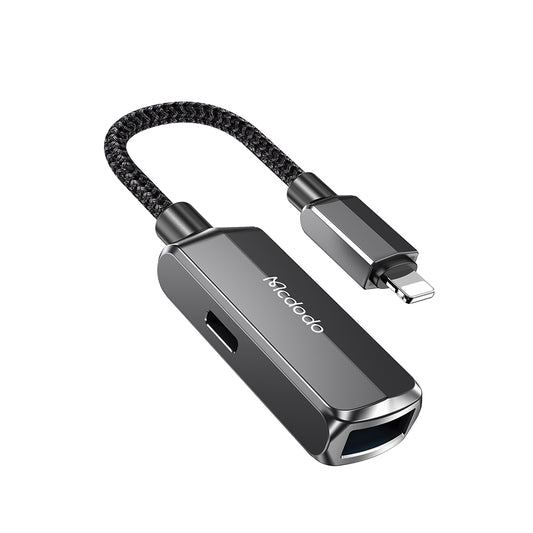 OTG adapter Lightning - USB-A McDodo CA-2690, Sivi