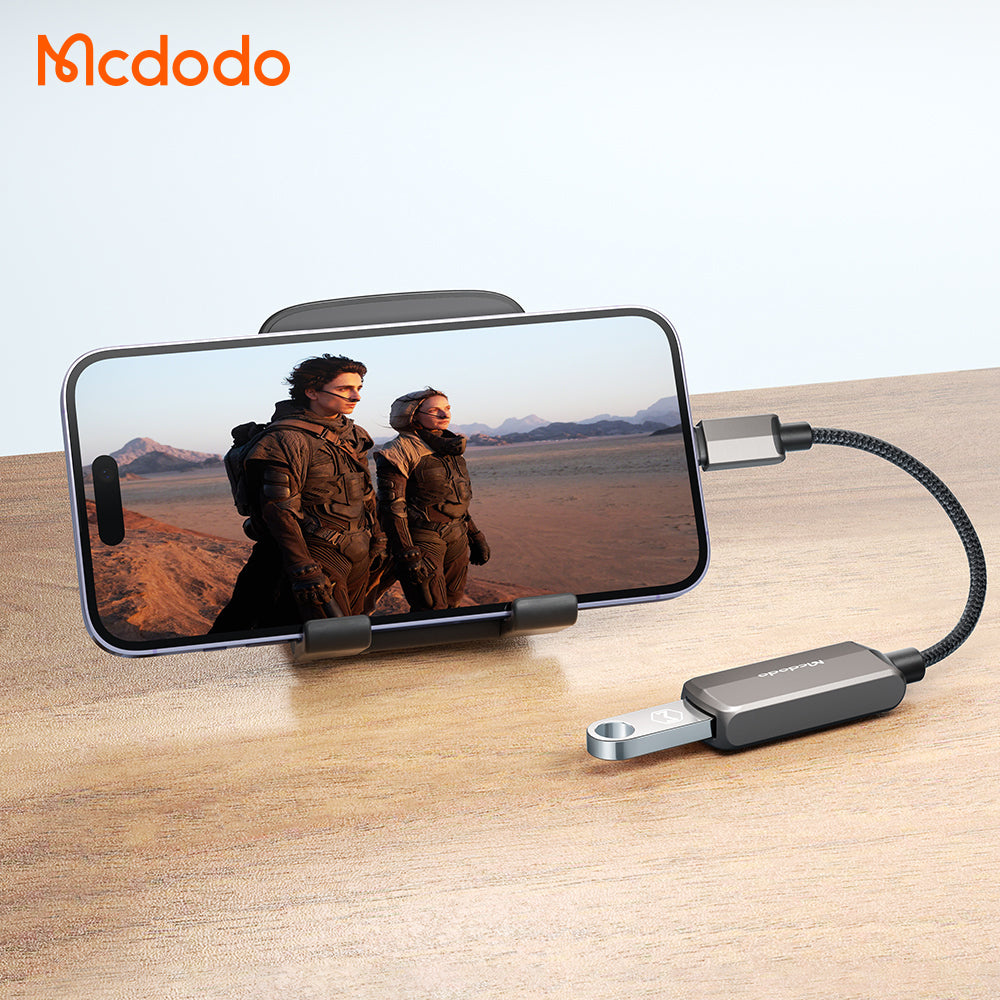 OTG adapter Lightning - USB-A McDodo CA-2690, Sivi