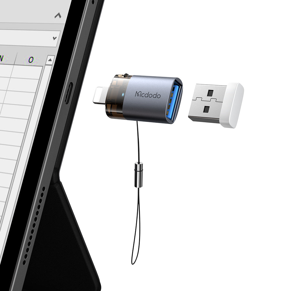 OTG adapter Lightning - USB-A McDodo OT-7390, Crni
