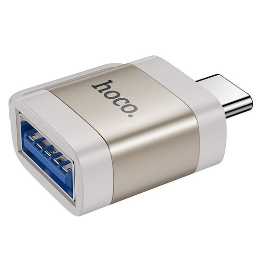OTG adapter USB-C - USB-A HOCO UA31C, Sivi