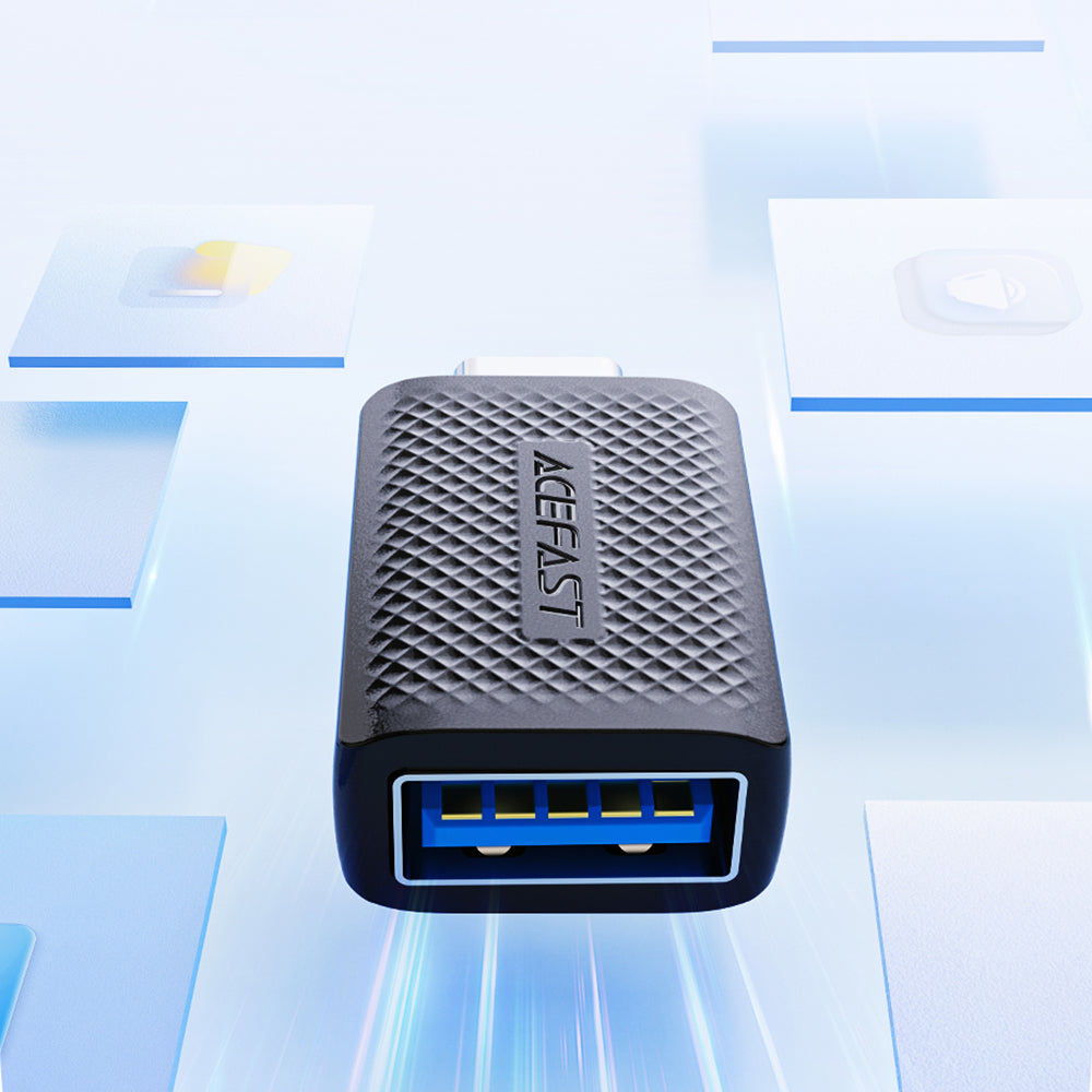 OTG adapter USB-C - USB-A Acefast J1, Crni