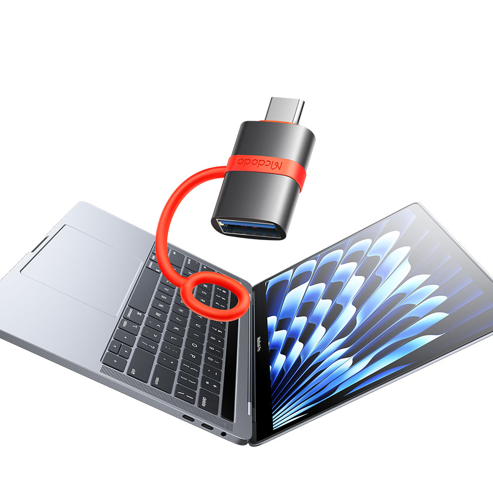 OTG adapter USB-C - USB-A McDodo OT-3810, Sivi