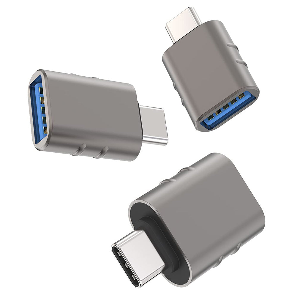 OTG adapter USB-C - USB-A Techsuit A10 SlateVolt, Sivi