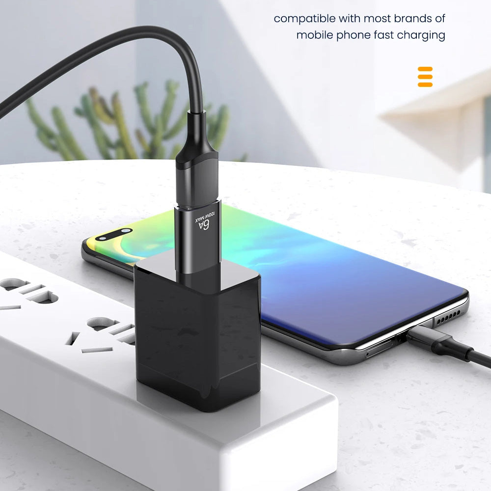 Adaptor OTG USB-C - USB-A Techsuit A2 HyperPort, Crni Narančasti