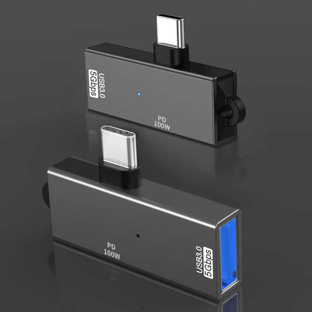 OTG adapter USB-C - USB-A Techsuit A21, Sivi