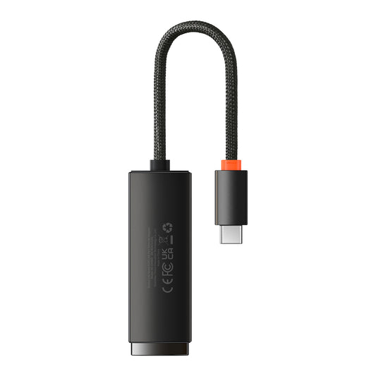 Mrežna ploča Baseus Lite, USB-C - RJ45, Crna WKQX000301