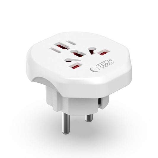 Adapter za mrežu Tech-Protect US / UK / AU / FI / CN - Europa, Bijeli
