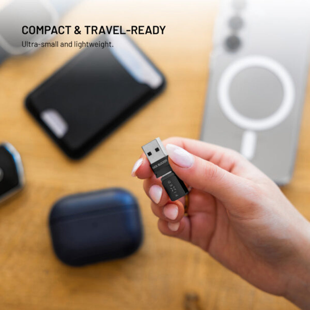 USB adapter za blokadu podataka Fixed, USB-A / USB-C, 2u1, Crni