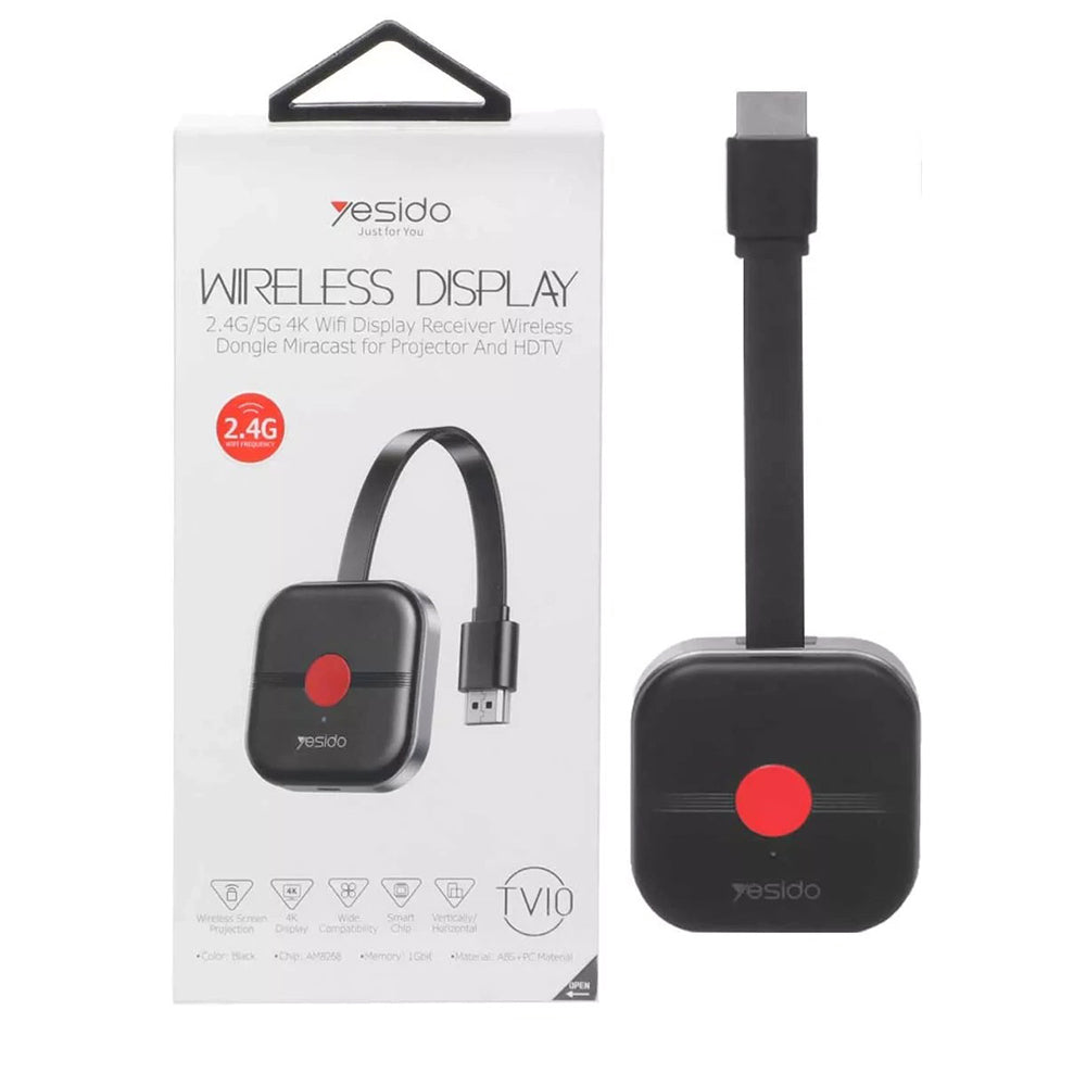 Bežični multimedijalni adapter Yesido TV10, Crni