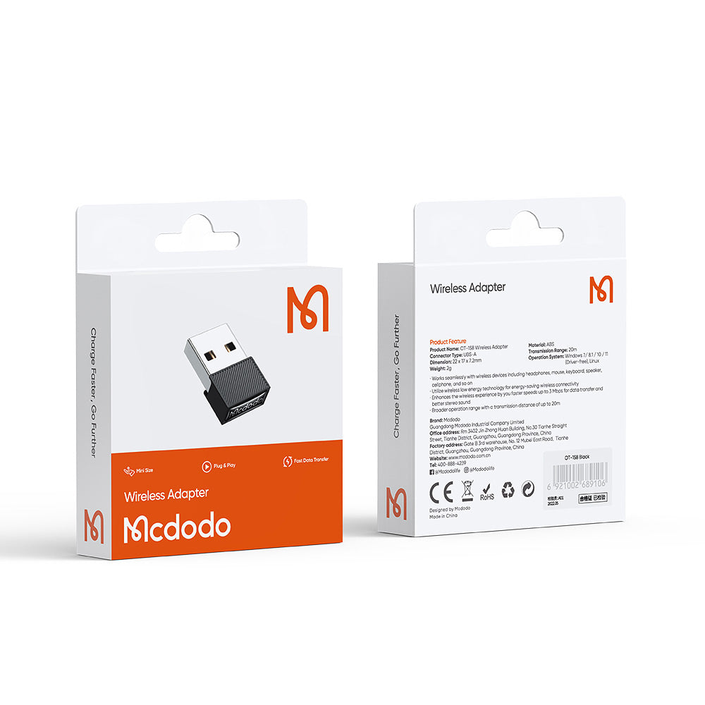 Bežični adapter McDodo OT-1580, Crni