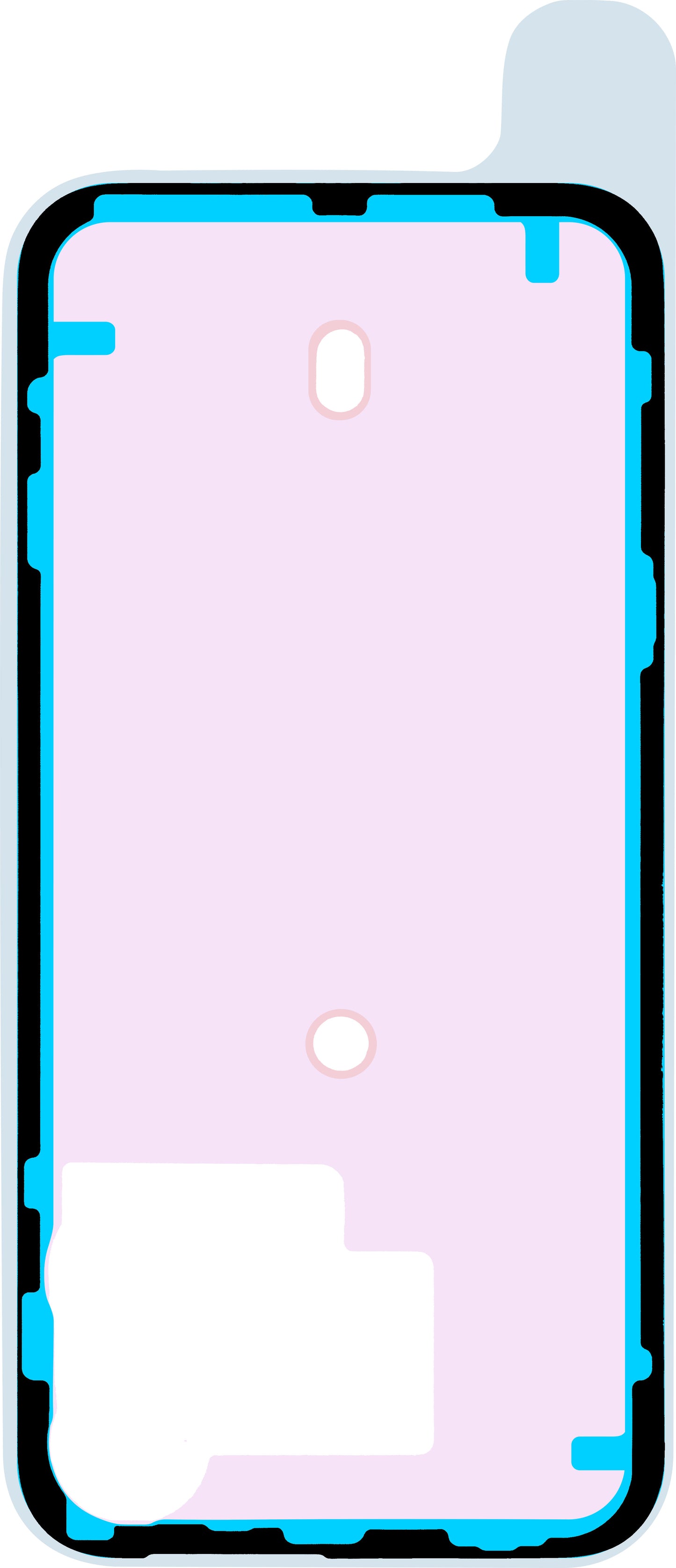 Ljepilo za poklopac baterije Apple iPhone 15 Pro Max, Service Pack 923-09191