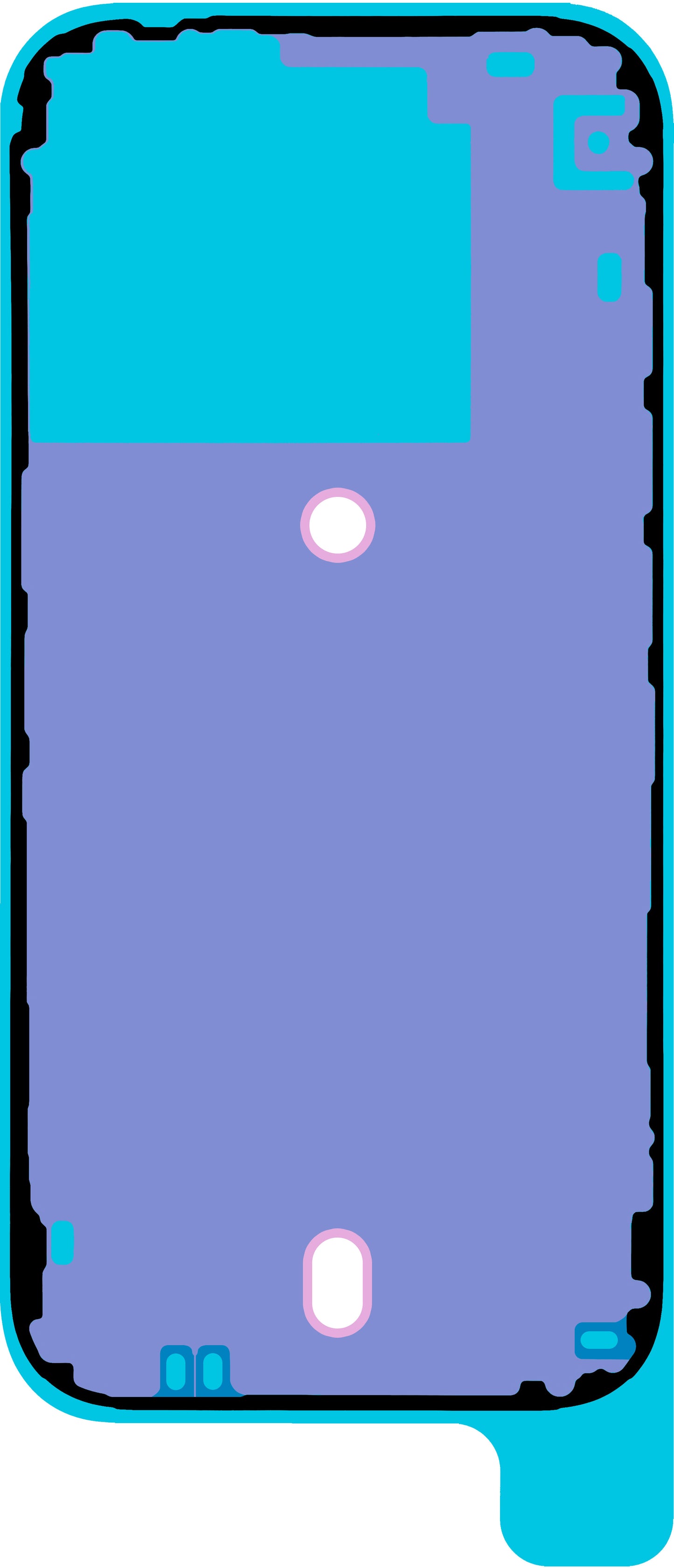 Ljepilo za poklopac baterije Apple iPhone 16 Pro, Service Pack 923-11071