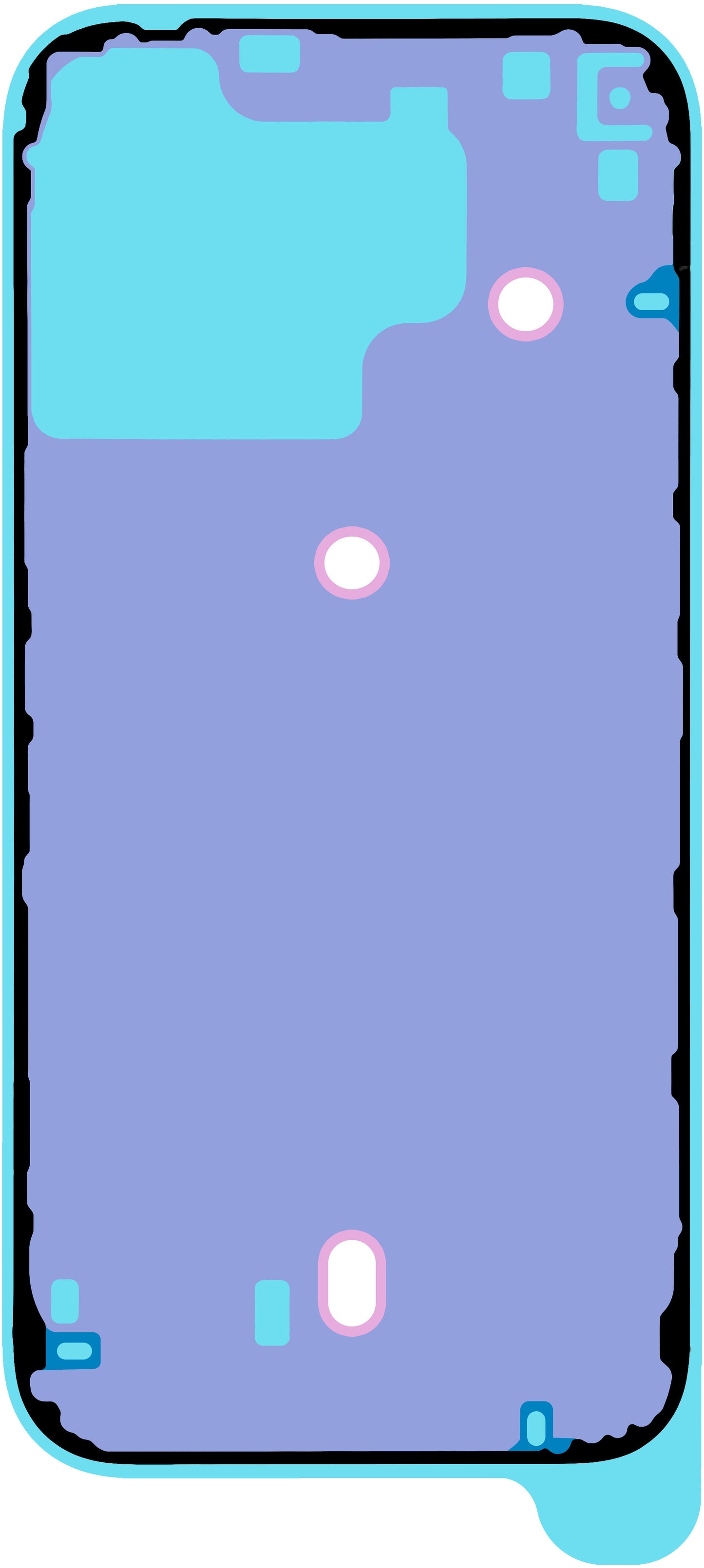 Ljepilo za poklopac baterije Apple iPhone 16 Pro Max, Service Pack 923-11072