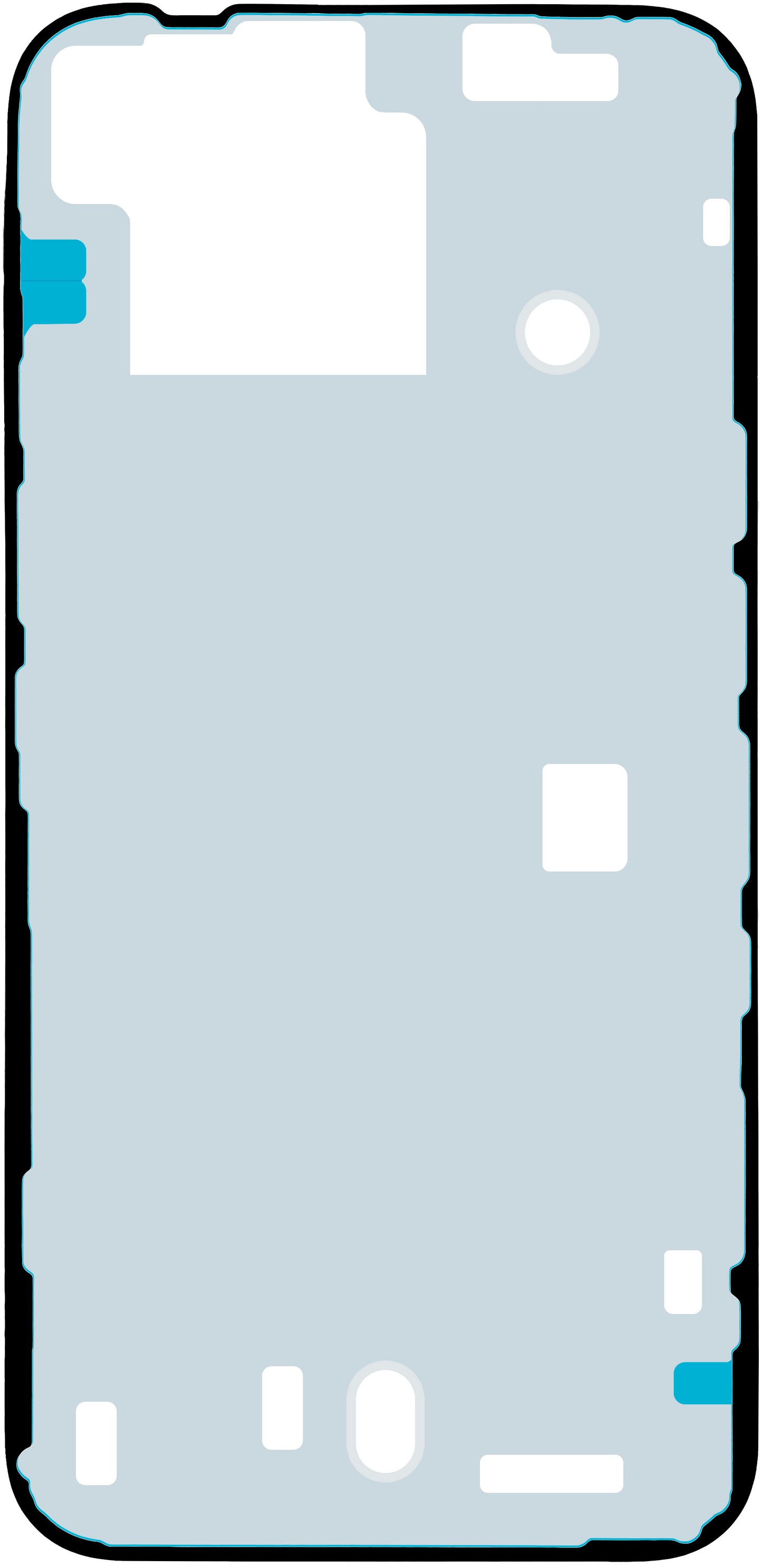 Ljepilo za poklopac baterije Apple iPhone 14, Service Pack 923-08091