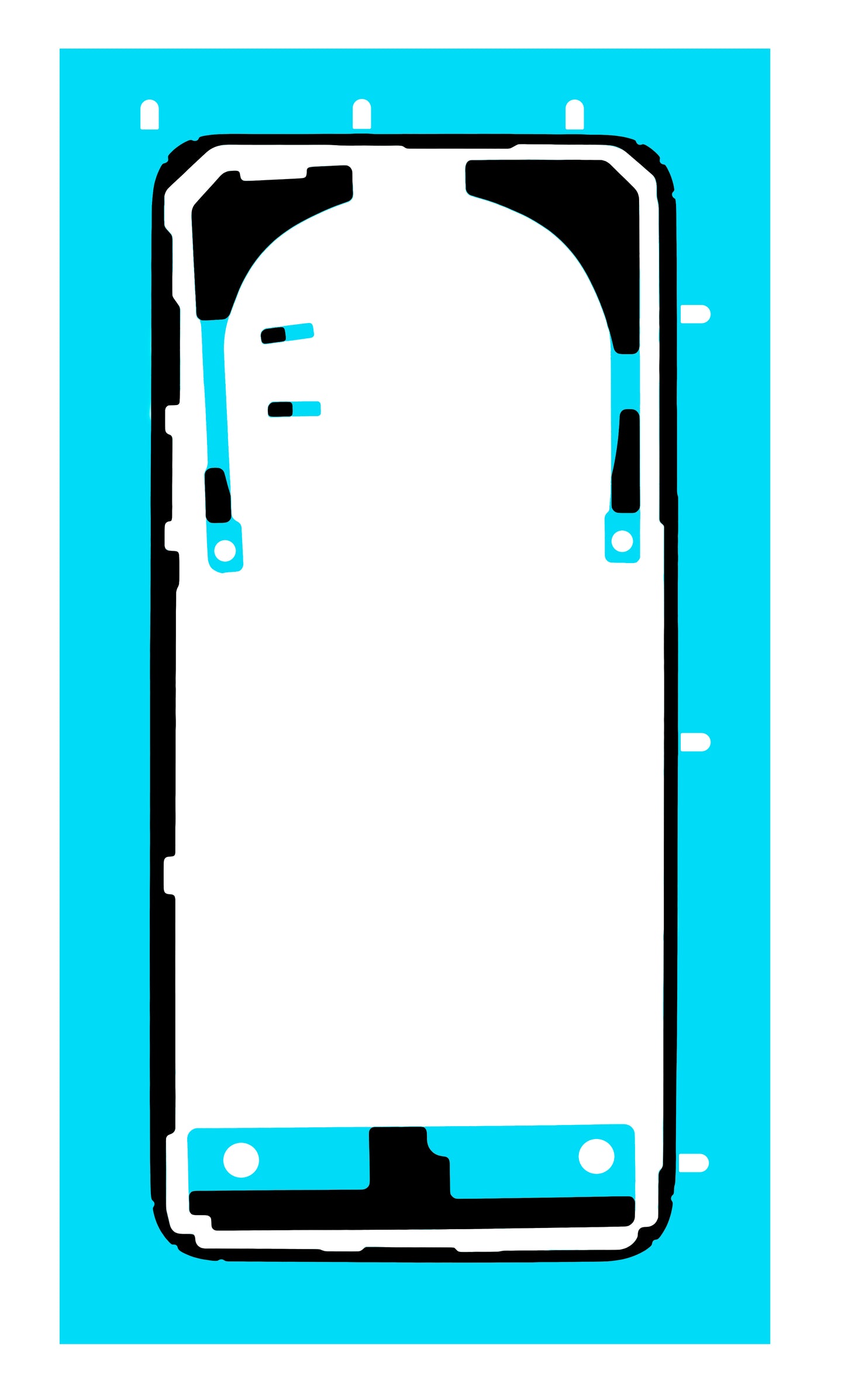 Ljepilo za poklopac baterije Honor Magic7 Pro, Service Pack 5163AELQ