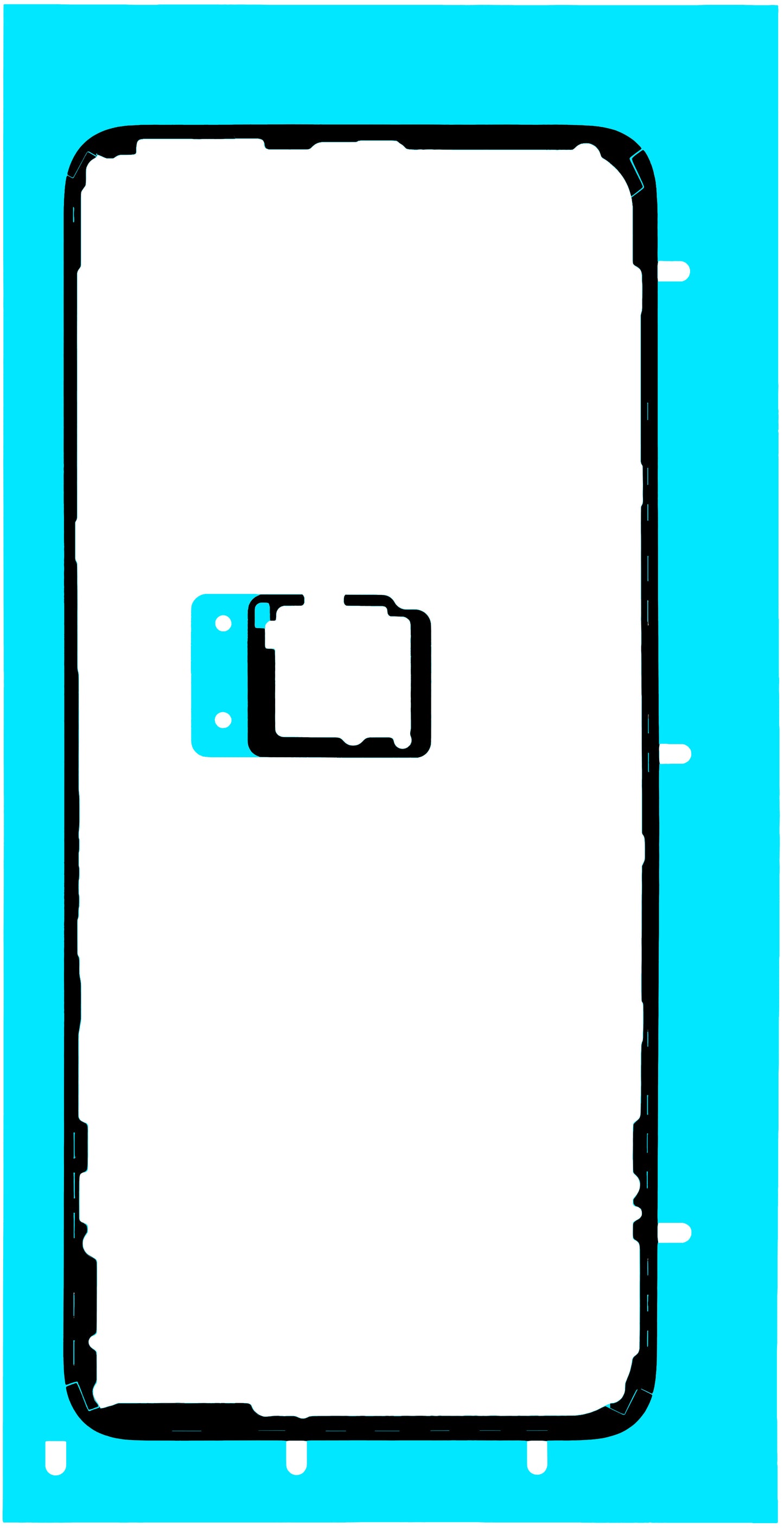 Ljepilo za poklopac baterije Honor X7d 5G / 400 Smart 5G, Service Pack 9707ACBB