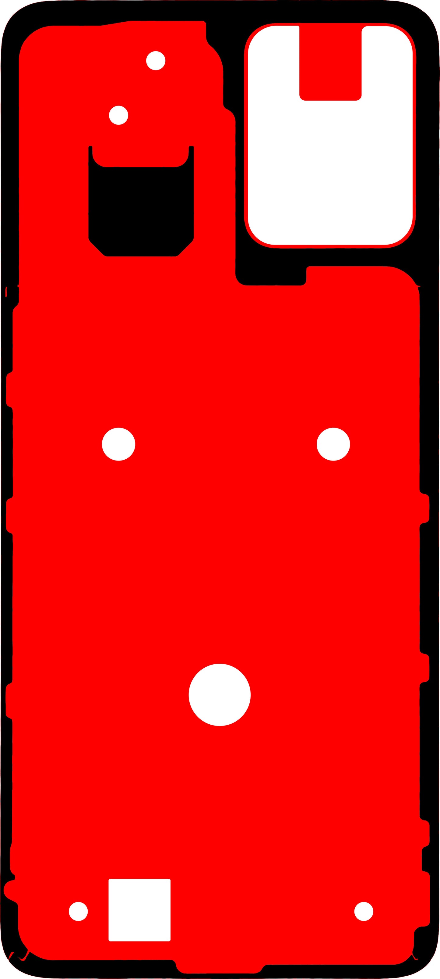 Ljepilo za poklopac baterije Motorola Moto G13, Service Pack 5D78C22490