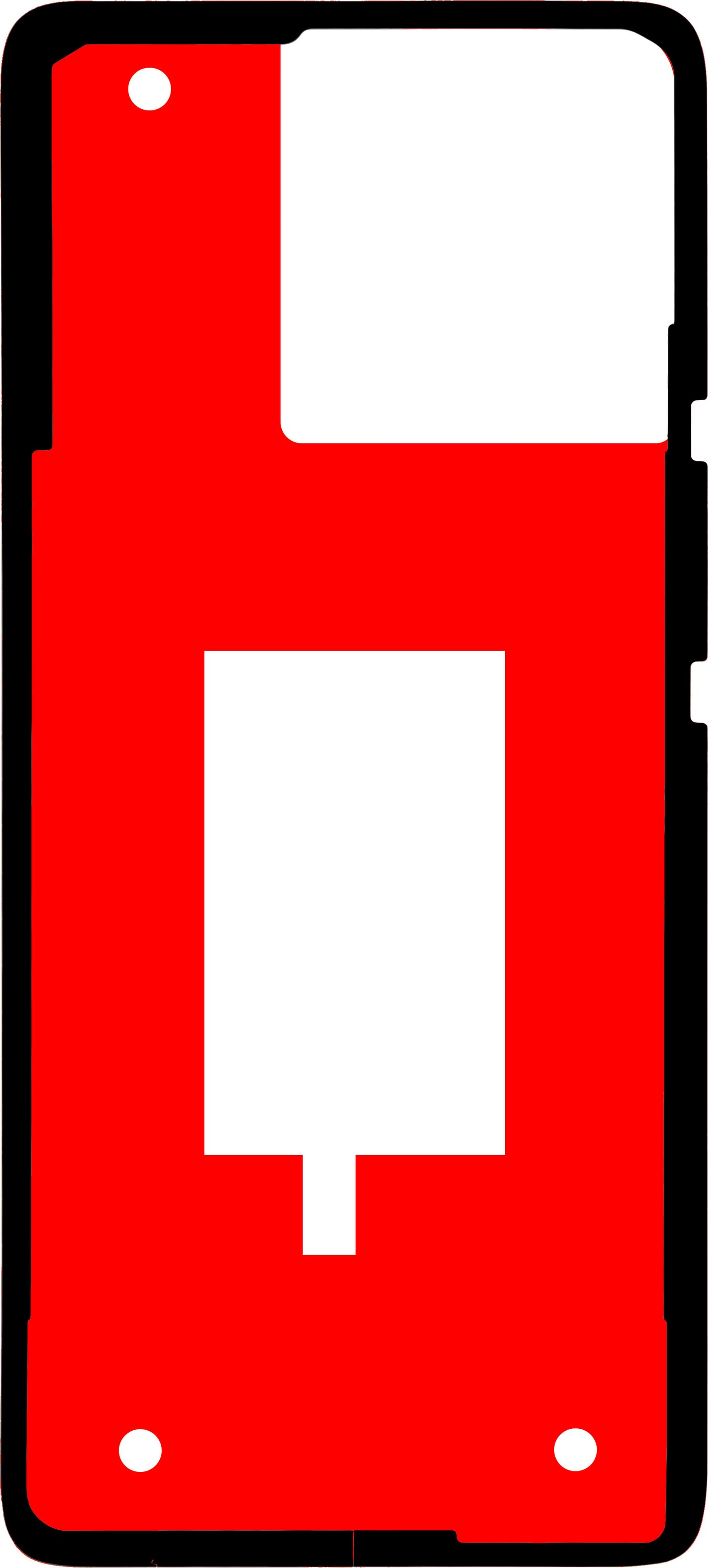 Ljepilo za poklopac baterije Motorola Edge 40, Materijal PMMA, Service Pack 5D78C22707