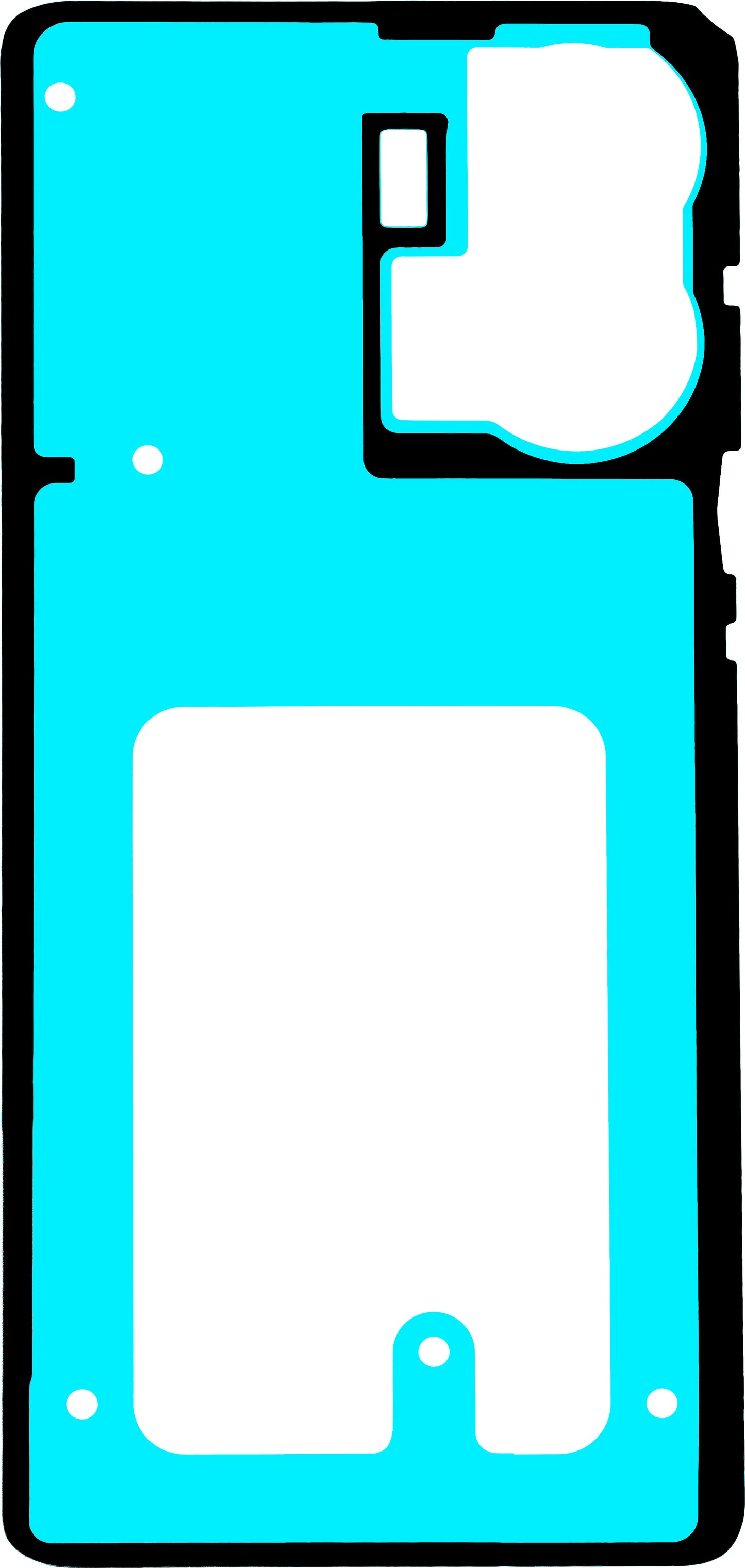 Ljepilo za poklopac baterije Motorola Edge 50 Fusion, Service Pack 5948C24385