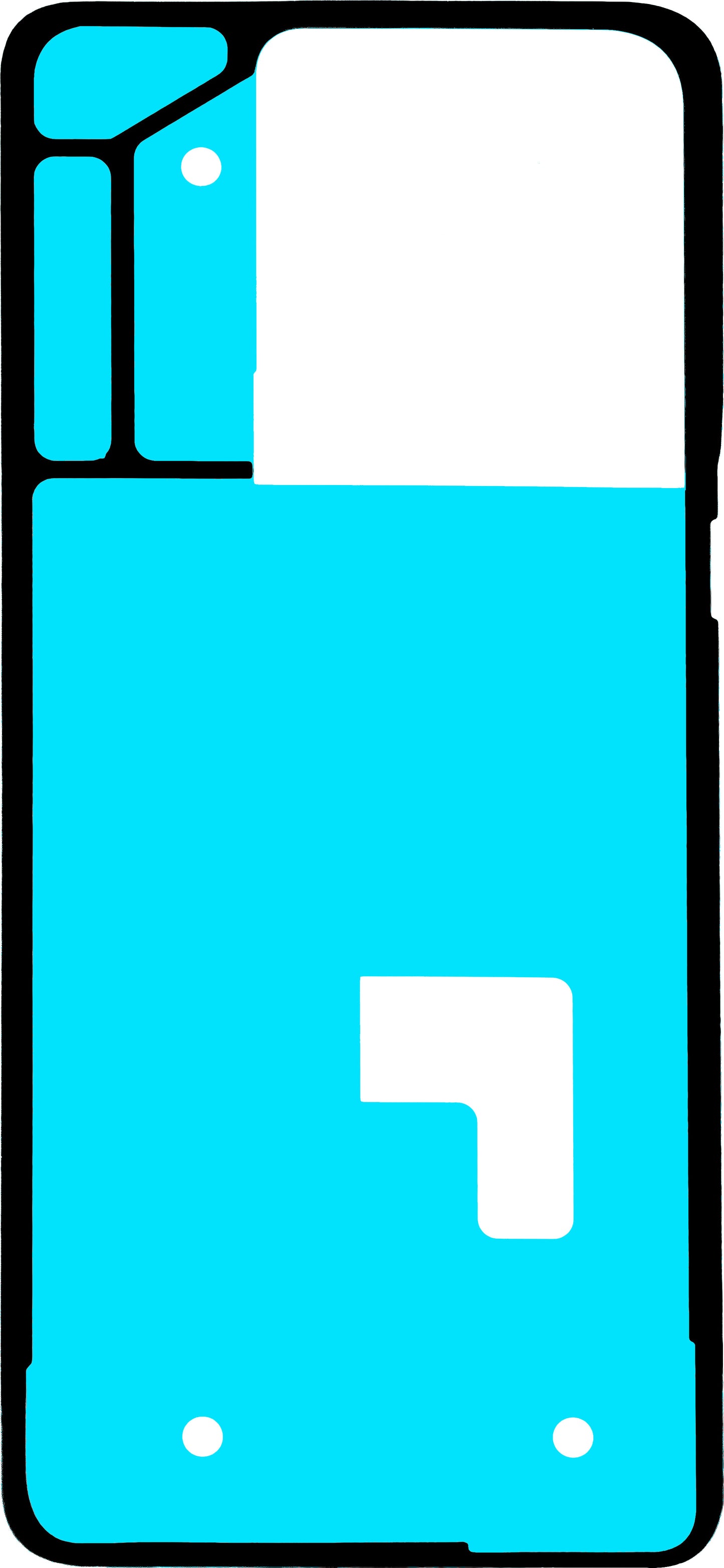 Ljepilo za poklopac baterije Motorola Edge 50 Pro, Service Pack 5D78C24171