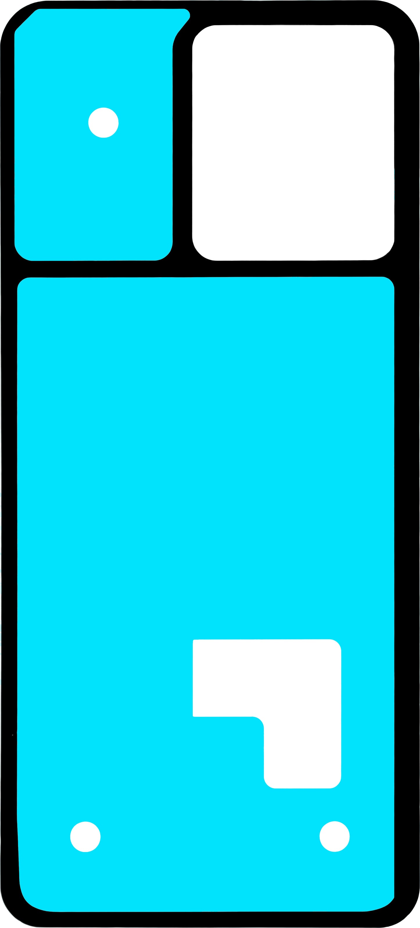 Ljepilo za poklopac baterije Motorola Edge 40 Neo, Service Pack 5D78C23510