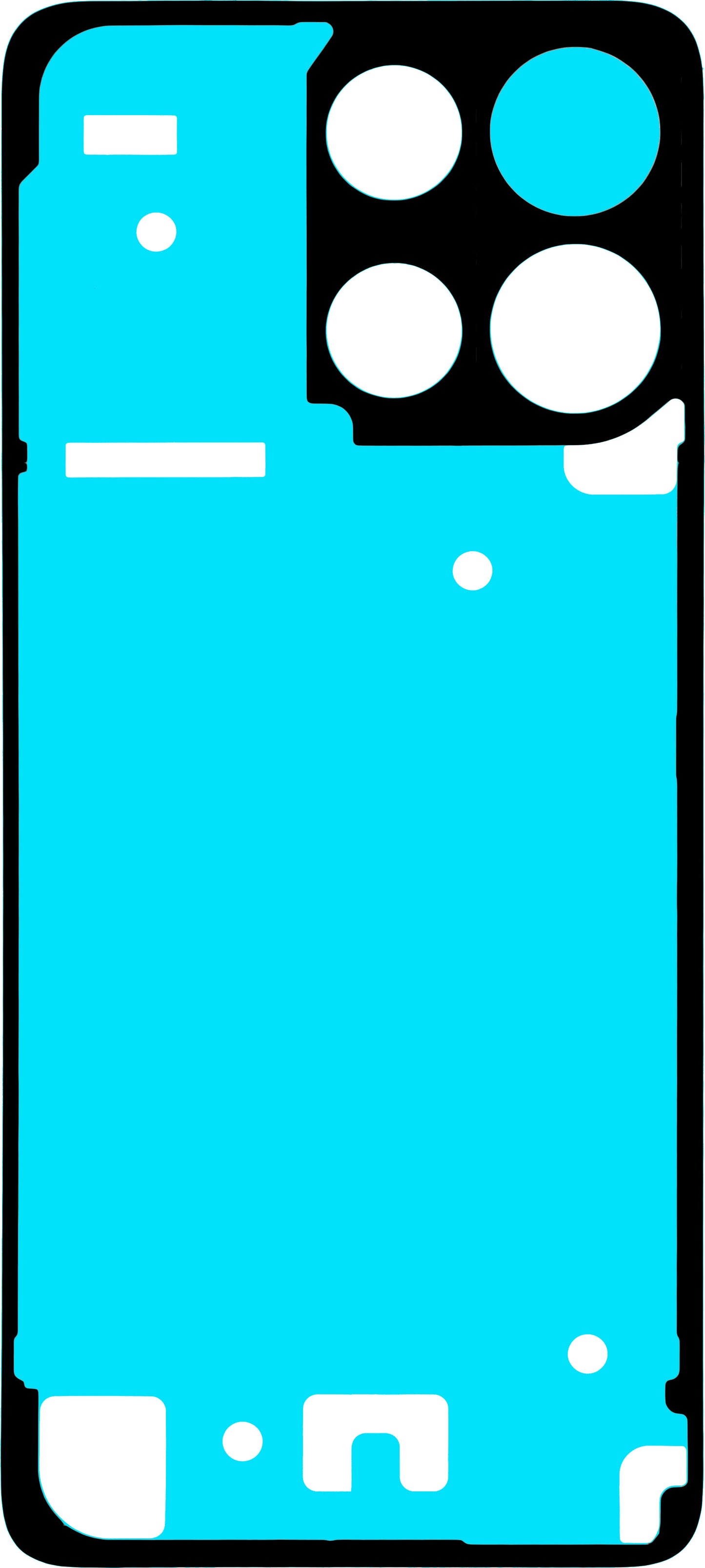 Ljepilo za poklopac baterije Motorola Moto G15 / G15 Power, Service Pack 5948C29252